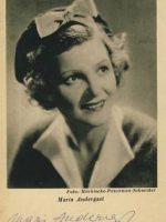 Autogrammkarte Maria Andergast 15