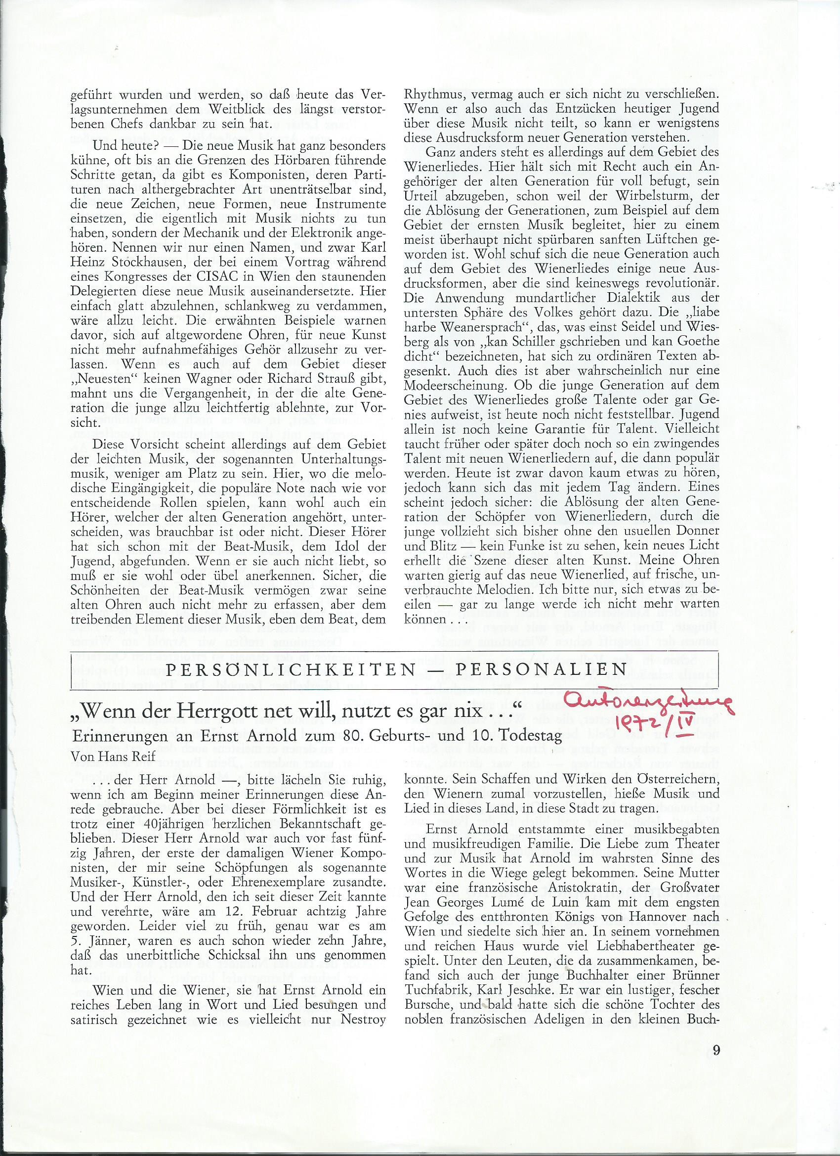 Autorenzeitung 1972 – 1