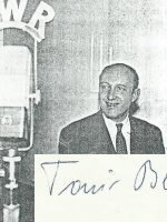 Toni Berg mit Unterschrift