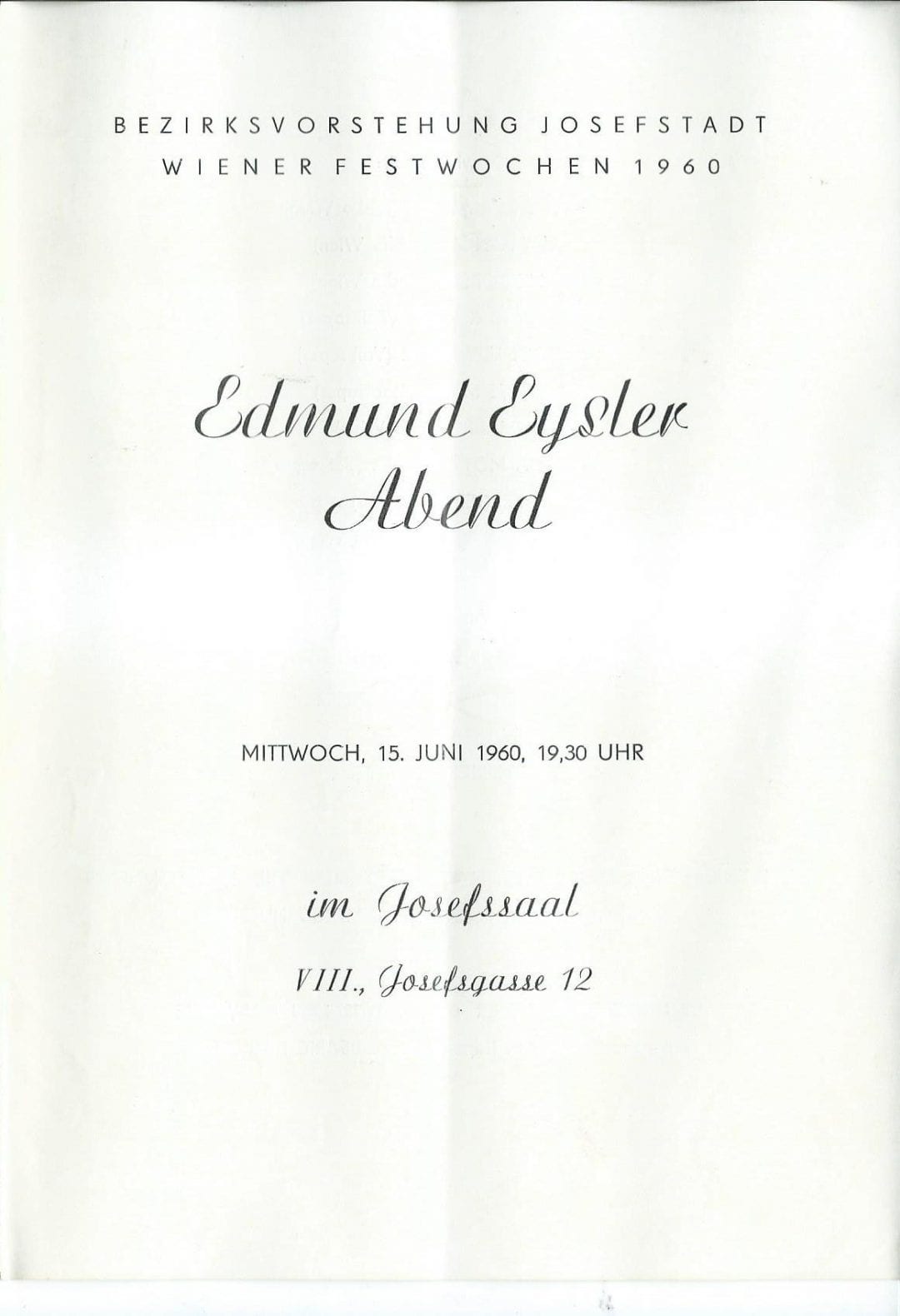 Edmund EYSLER MusikAustria