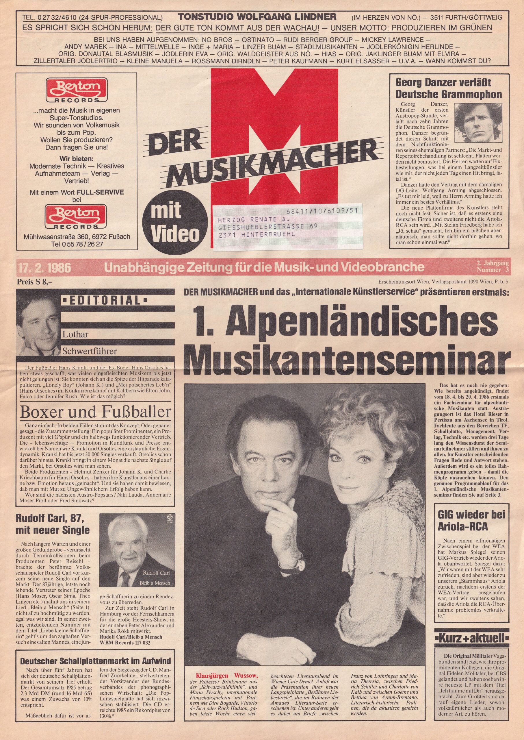 1986.02.17 – Der Musikmacher, Seite 1