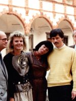 1987 mit Aniko Benkö im Turnier auf der Schallaburg, Norbert Pawlitzky, AB, Evamaria Kaiser, PM, Willy Kralik