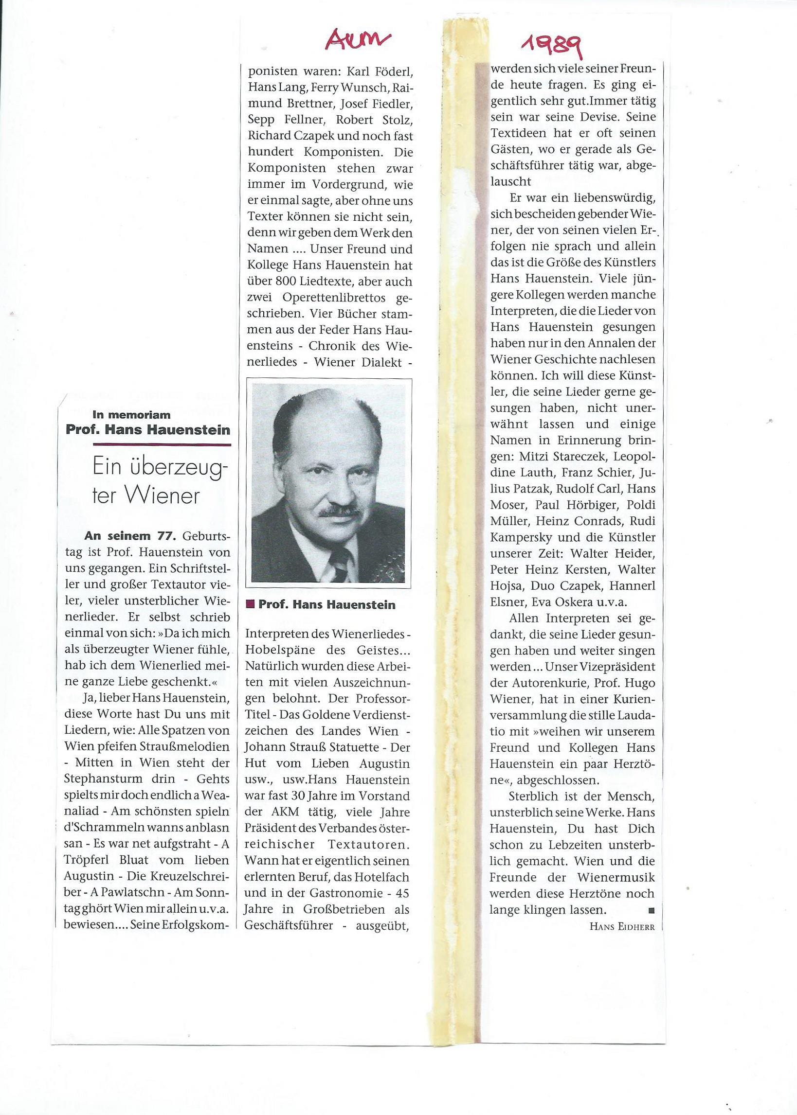 Autorenzeitung 1989