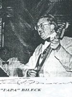 Franz Bileck mit Unterschrift