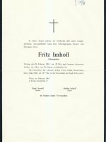 Fritz Imhoff Parte