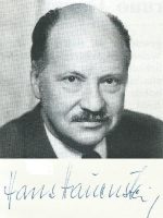 Hans Hauenstein mit Unterschrift