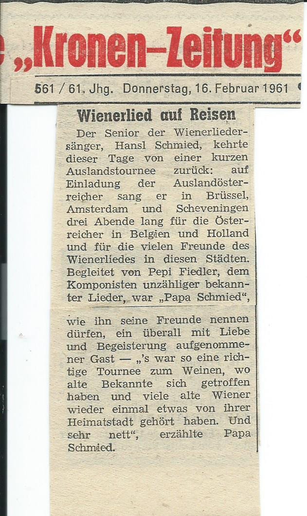 Kronen-Zeitung 16.02.1961