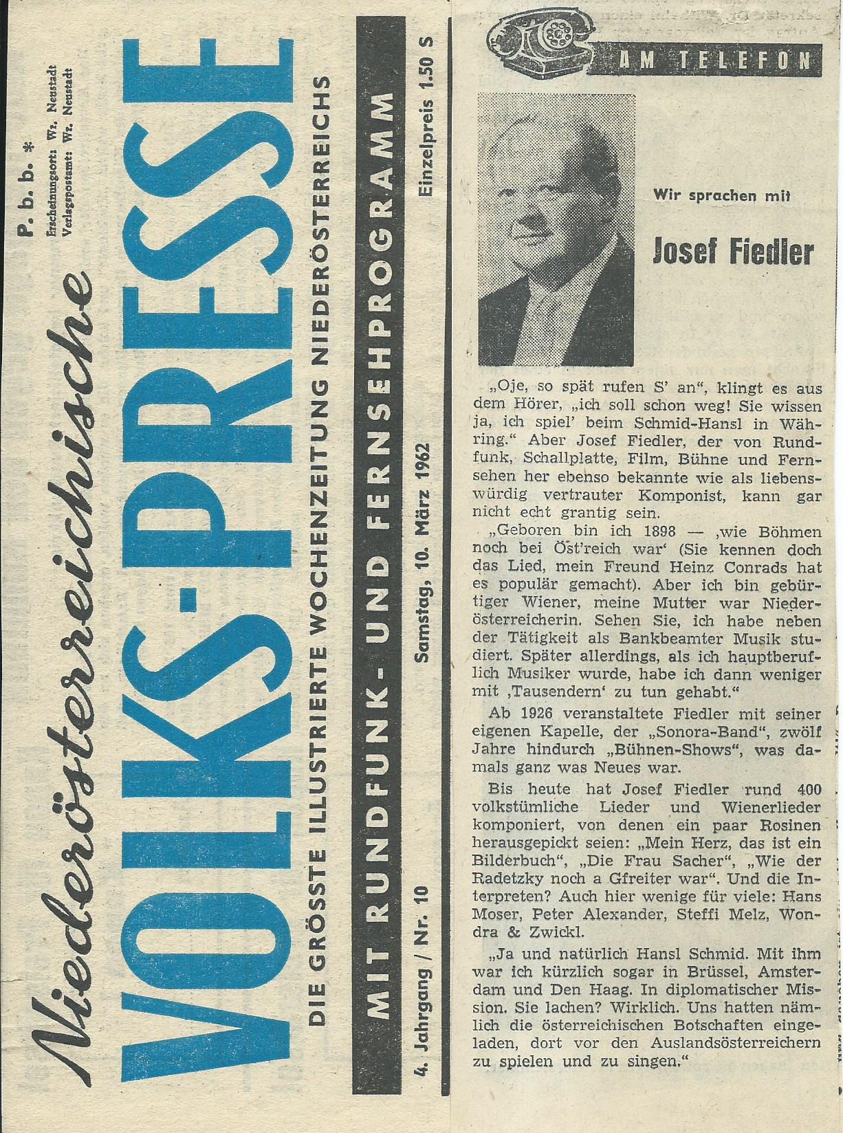 Volks-Presse 10.03.1962