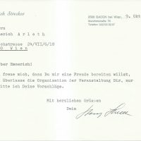 Brief Strecker an Arleth 09.10.1972