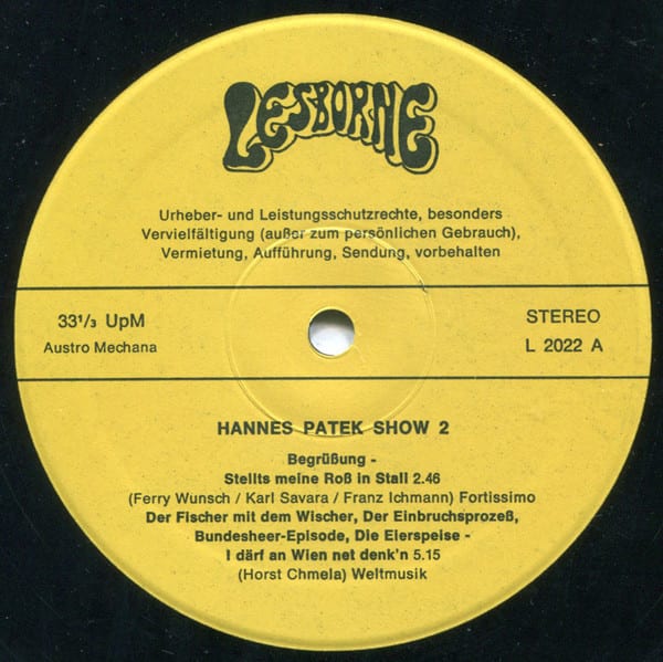 Hannes Patek Show 2 – 2