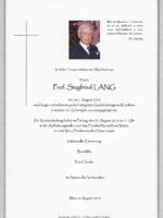 Siegfried Lang Parte