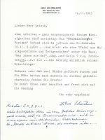 Brief Schönherr an Arleth 14.11.1983