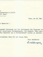 Brief Eichberger an Arleth 29.05.1964