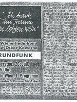 Radio Österreich 21.07.1962