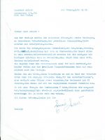 Brief Arleth an Erhart 25.01.1982