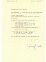 Brief Hauer an Birker 17.07.1983