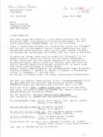 Brief Lechner an Arleth 30.08.1988 – 1