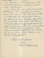 Brief Rathauscher an Arleth 08.02.1958 – 2