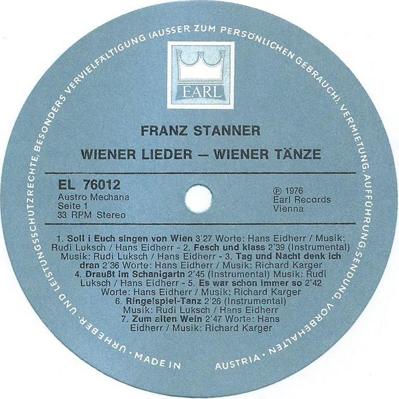 Wiener Lieder – Wiener Tänze – 3