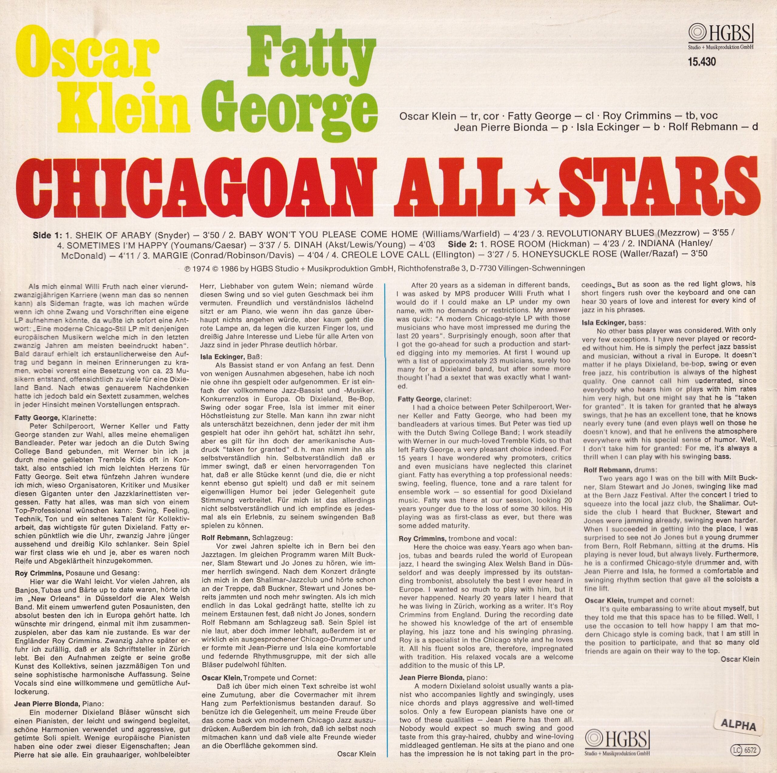Chicagoan All Stars – 2
