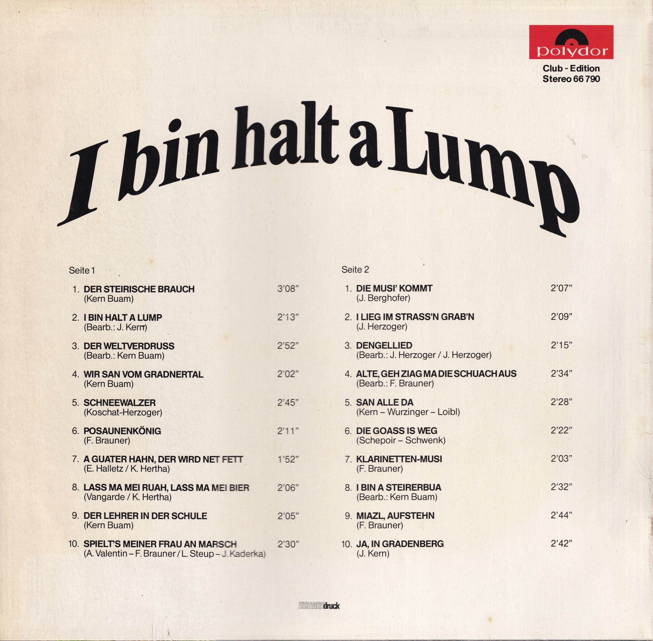 I bin halt a Lump – 2