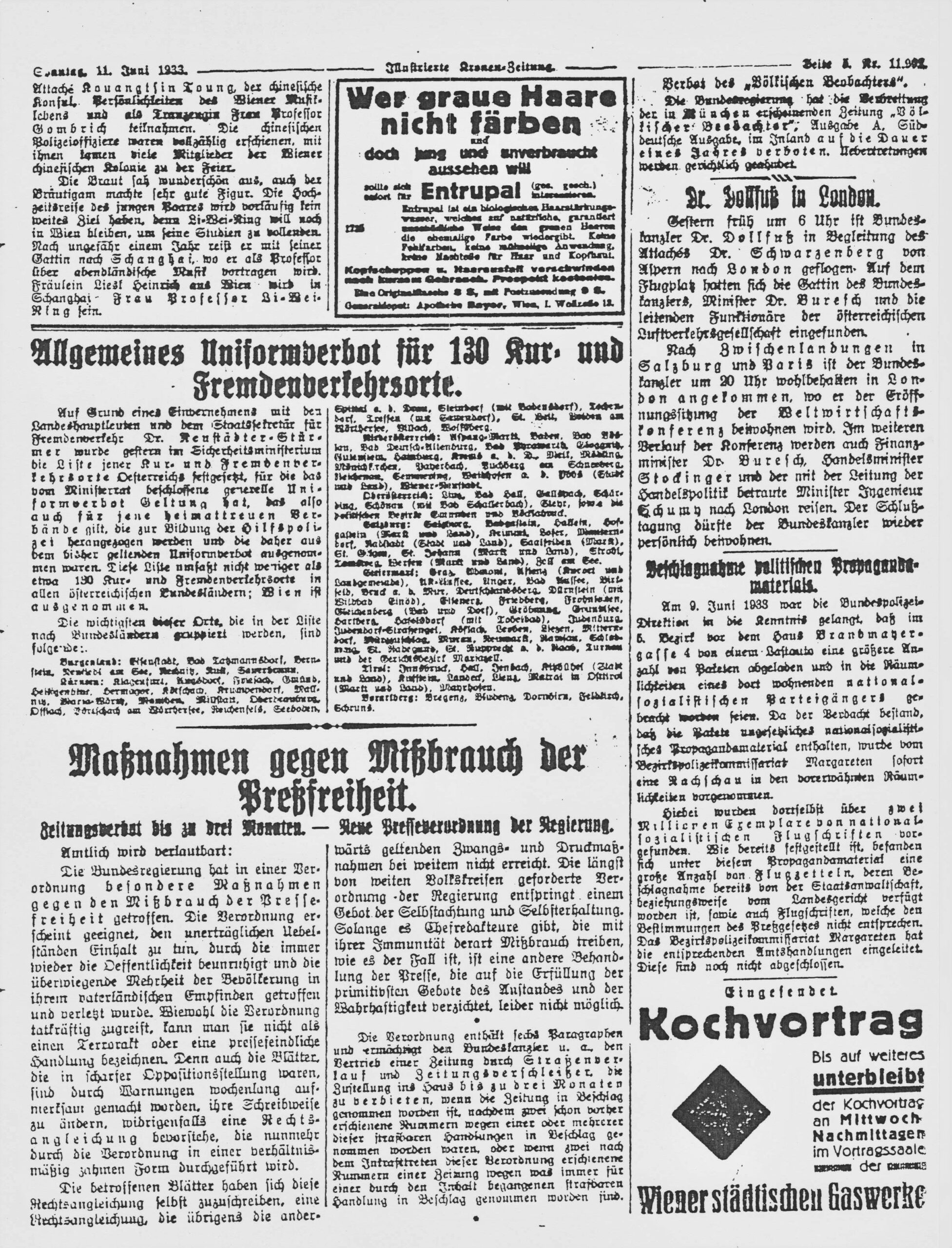 3)Kronen.Zeitung 11.Juni 1933