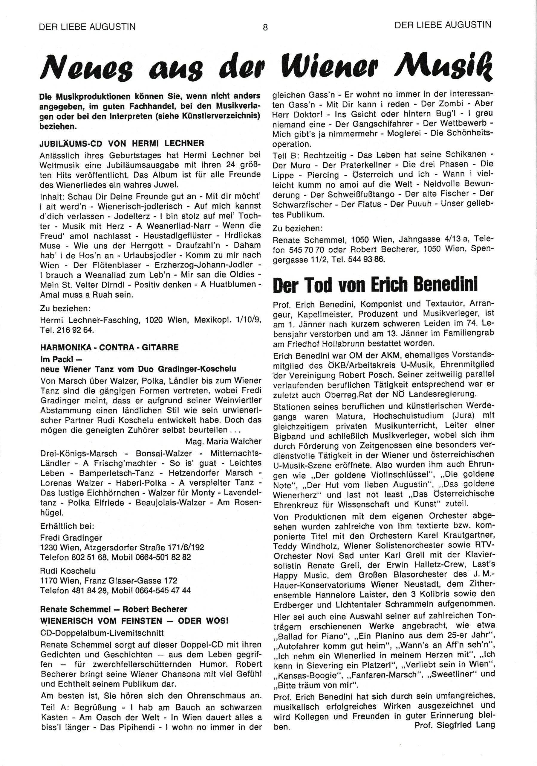 Der liebe Augustin 2005, Heft 51, Seite 8
