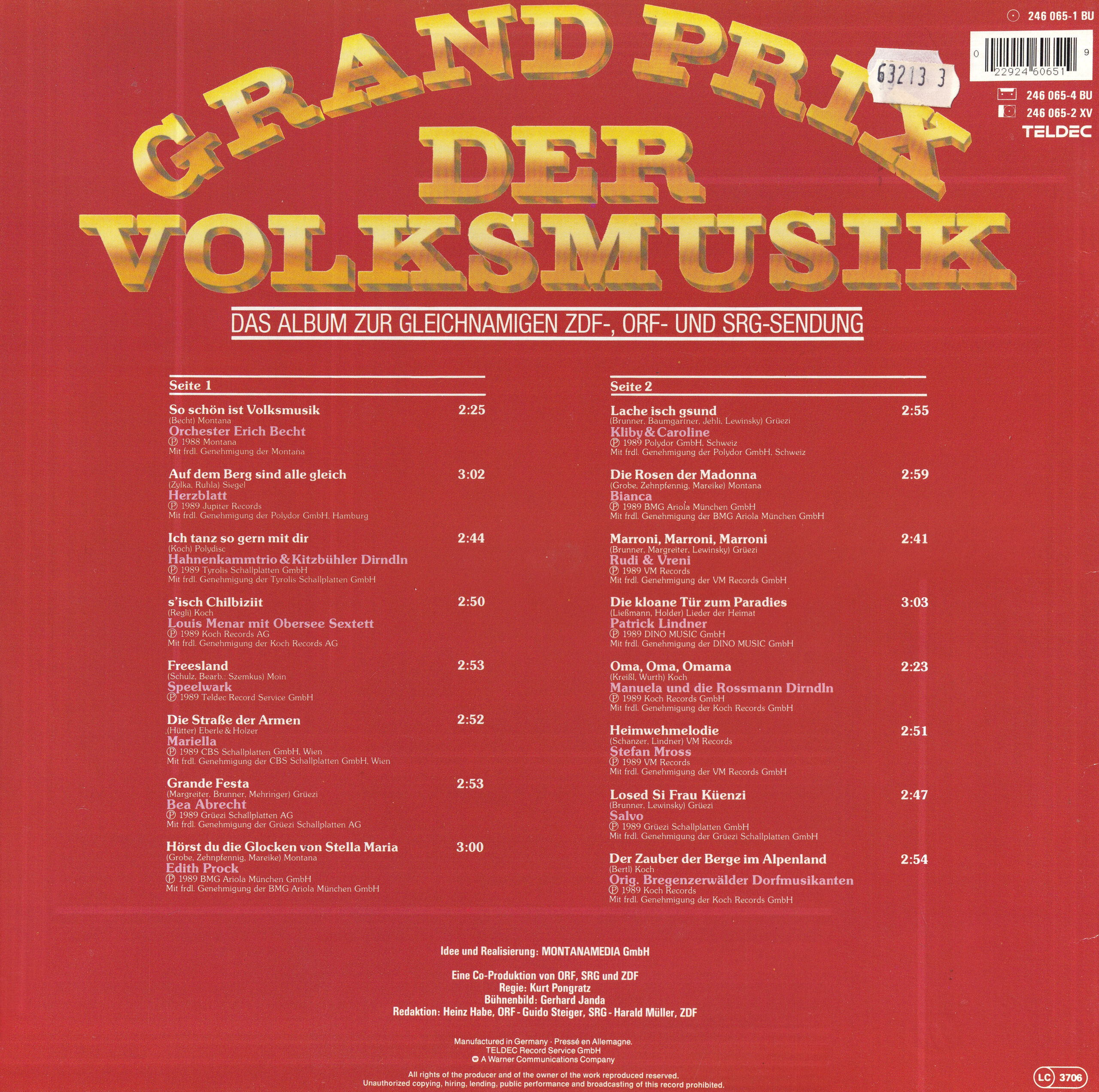 Grand Prix der Volksmusik 1989 – 2