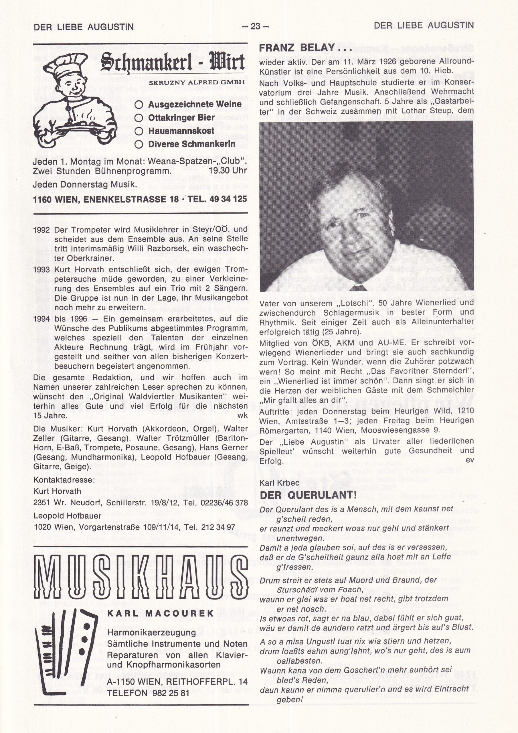Der liebe Augustin 1996, Heft 17, Seite 23