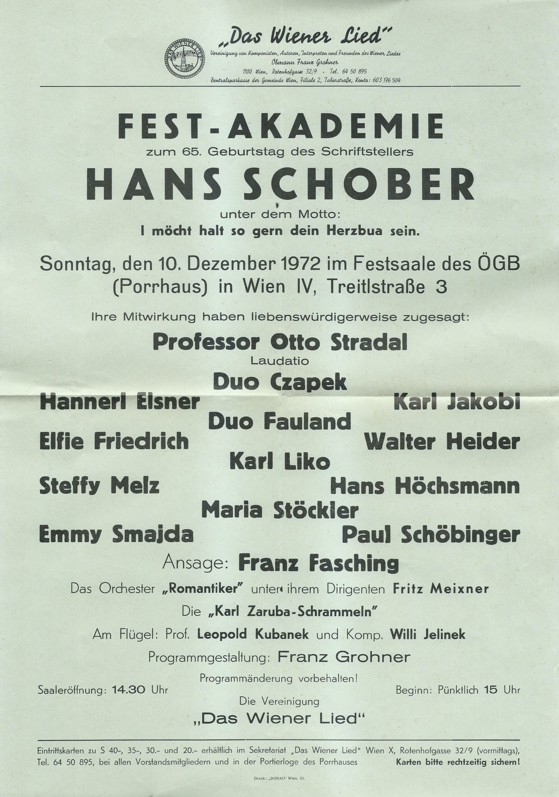 Fest-Akademie 10.12.1972