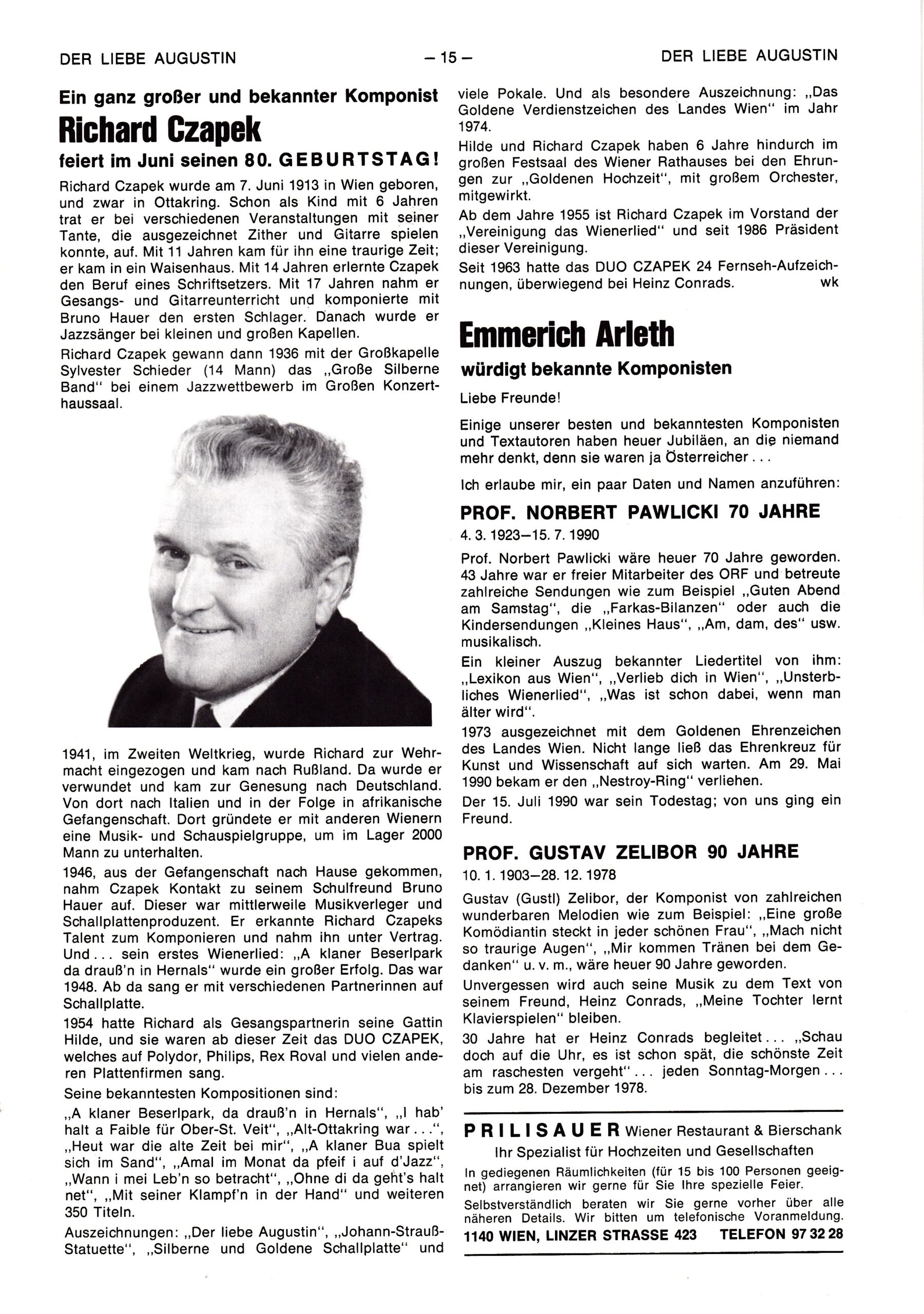 Der liebe Augustin 1993, Heft 3, Seite 15