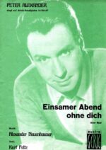 Einsamer Abend ohne dich