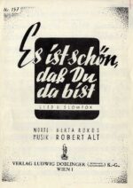 Es ist schön dass du da bist