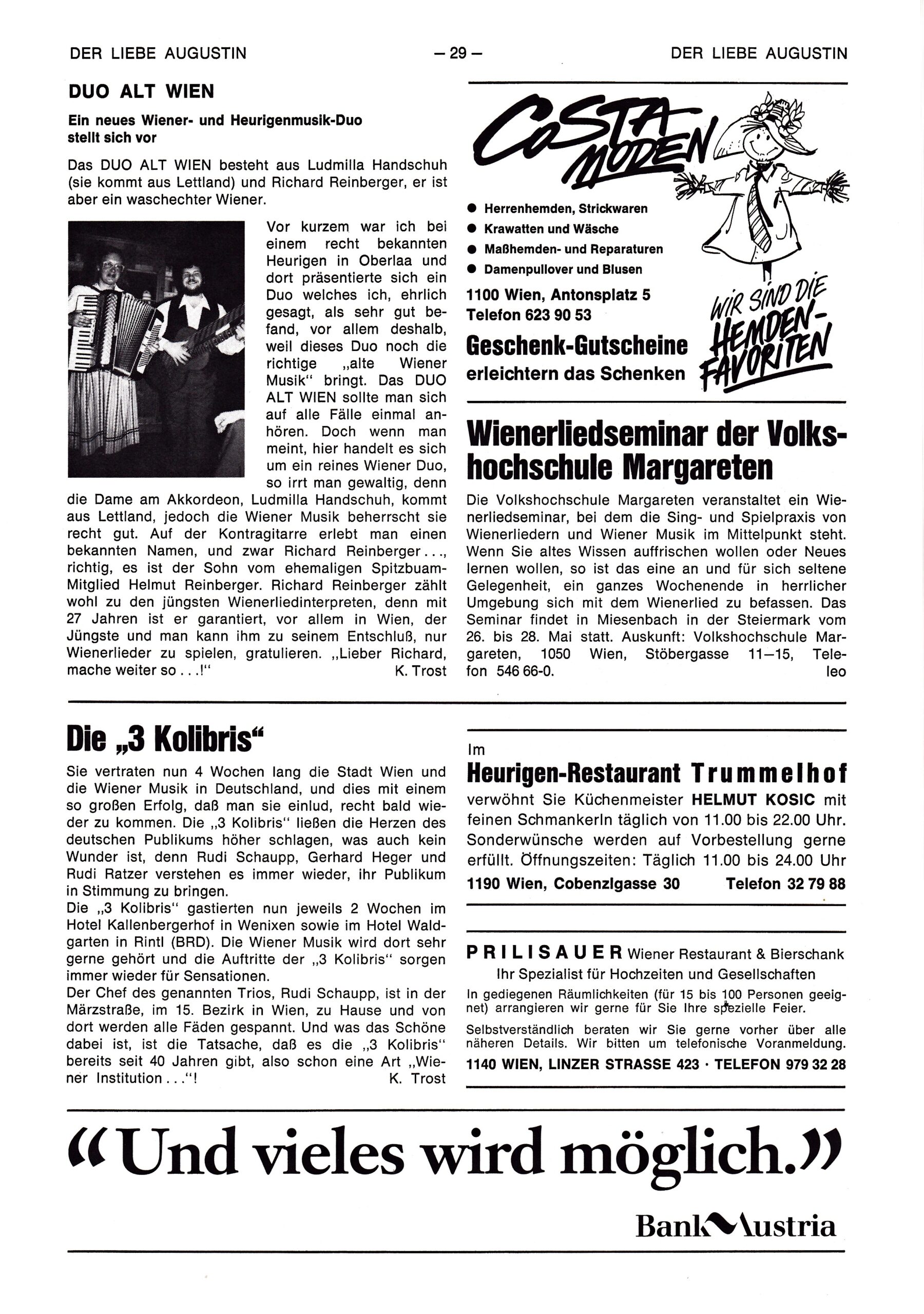 Der liebe Augustin 1995, Heft 11, Seite 29