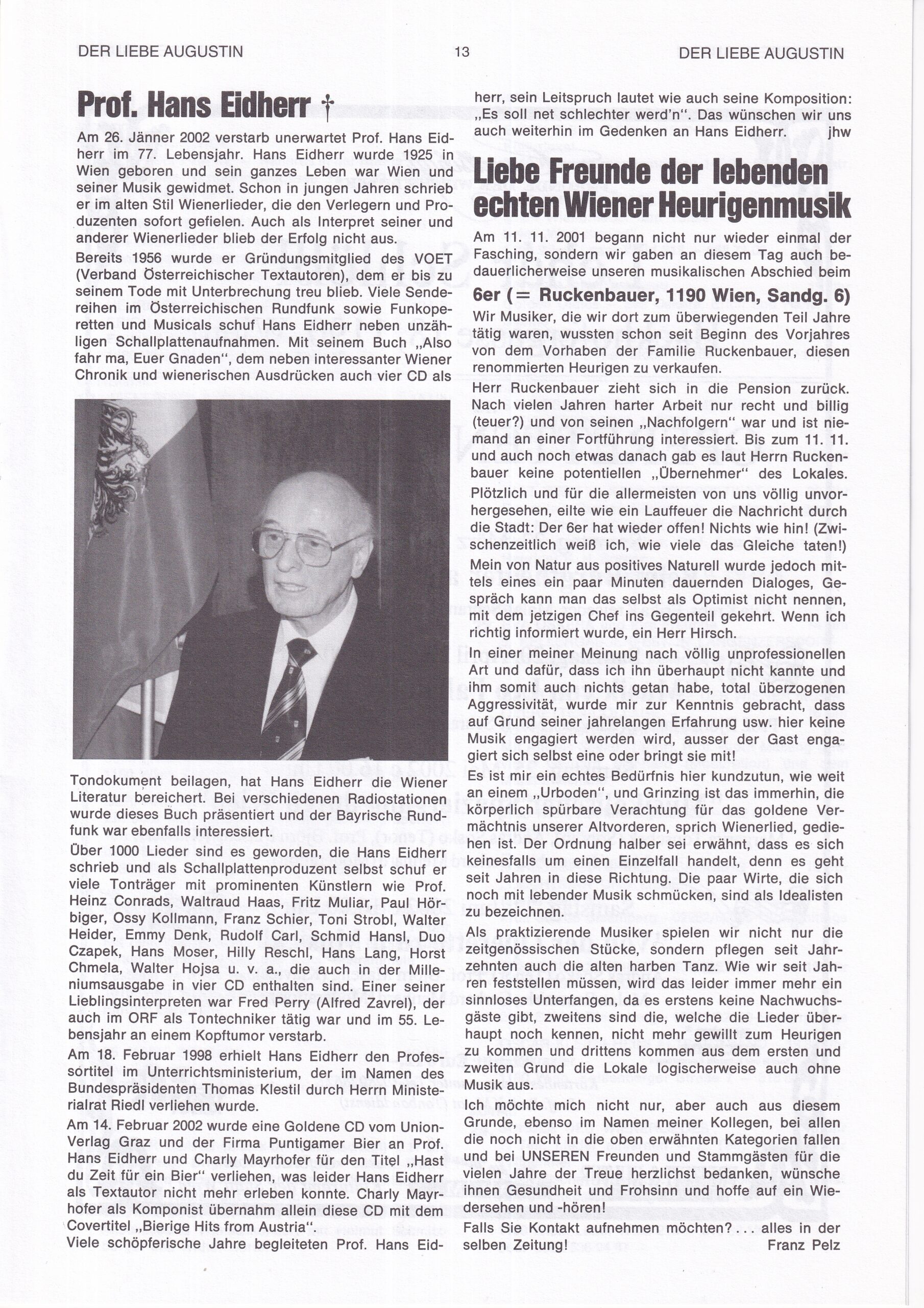 Der liebe Augustin 2002, Heft 39, Seite 13