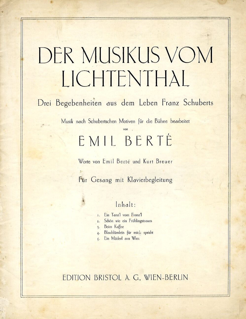 Der Musikus vom Lichtenthal