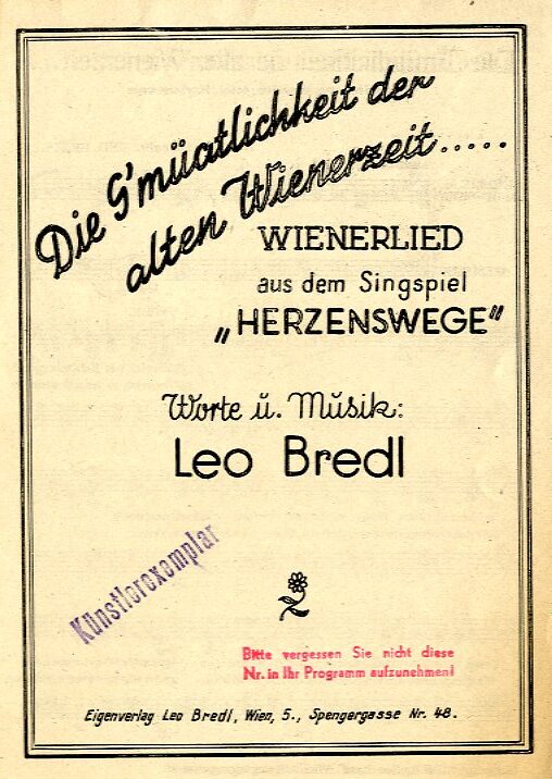 Die Gmüatlichkeit der alten Wienerzeit