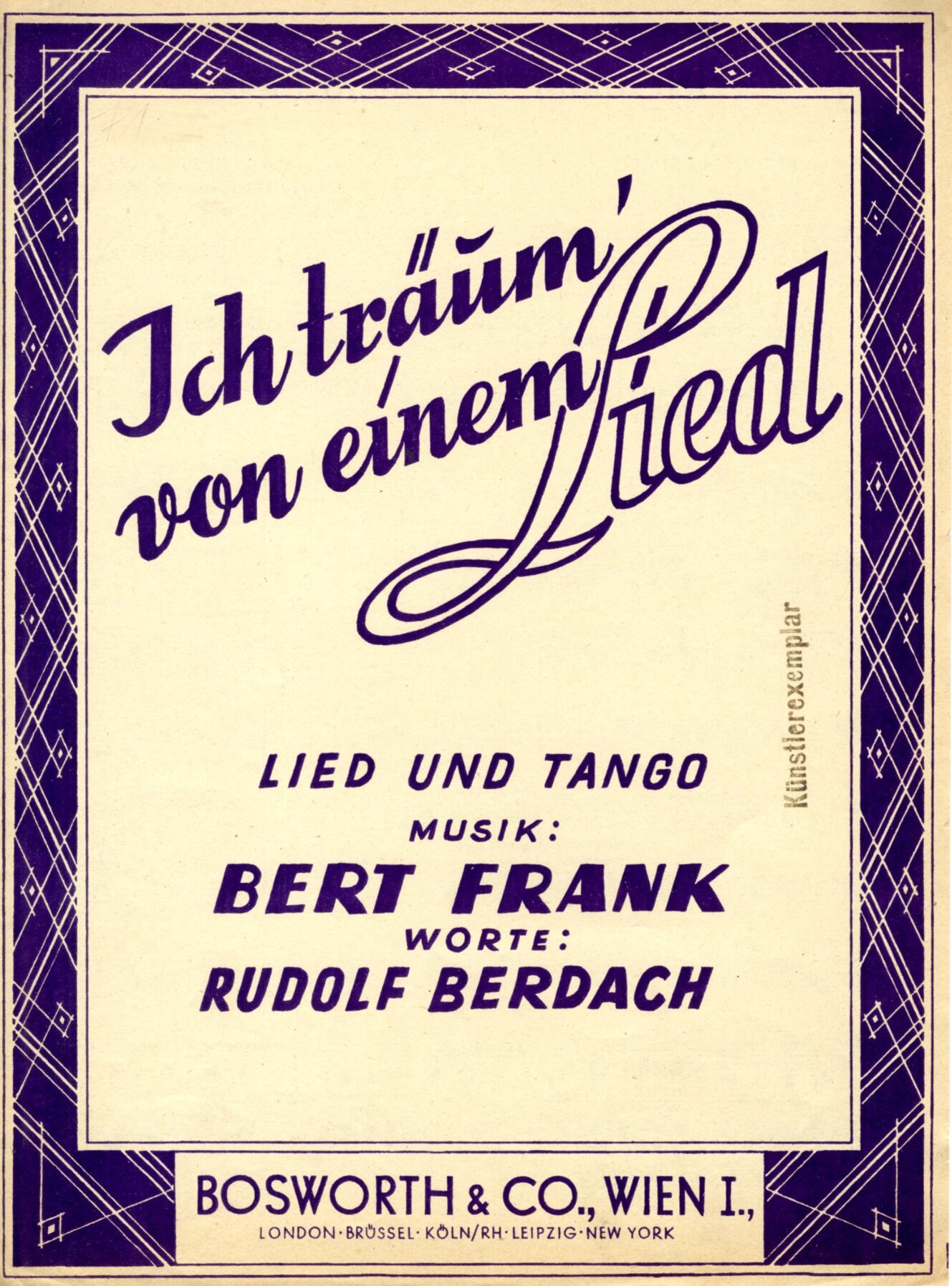 Ich träum‘ von einem Lied
