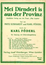 Mei Dirnderl is aus der Provinz