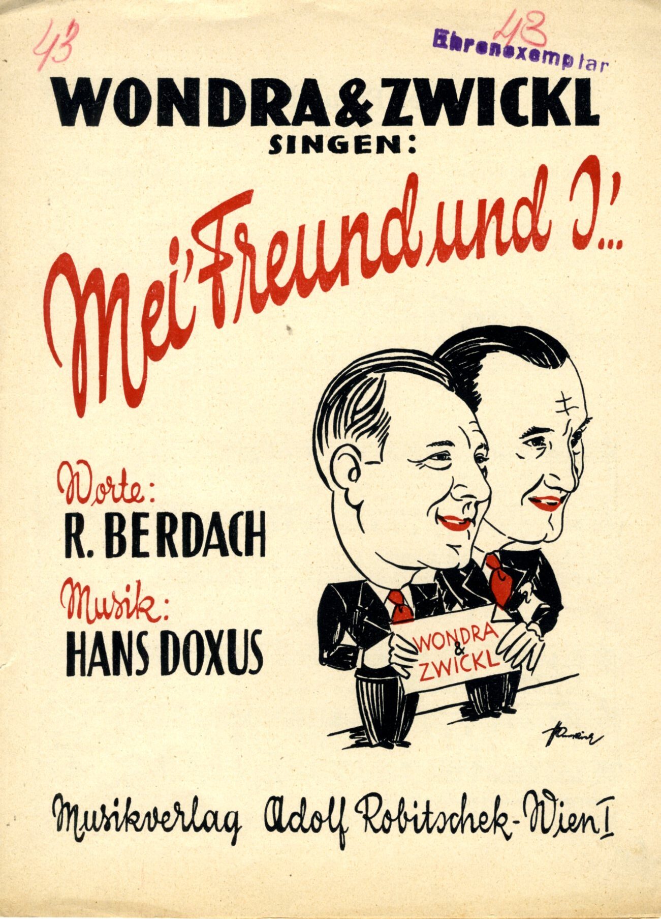 Mei‘ Freund und I‘ …