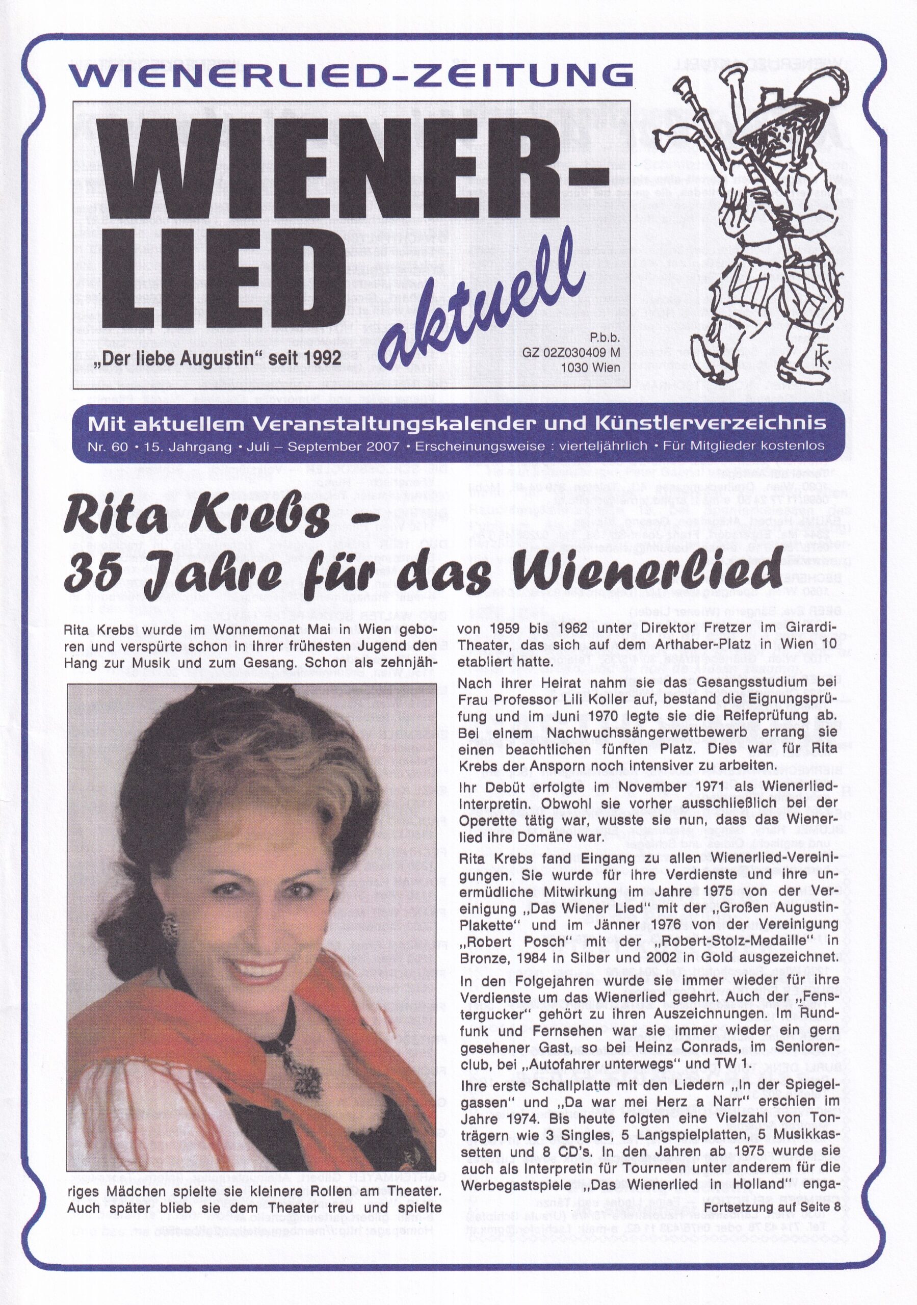 Wienerlied aktuell 2007, Heft 60, Seite 1