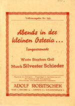 Abends in der kleinen Osteria …