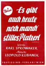 Es gibt auch heute noch manch‘ stilles Platzerl