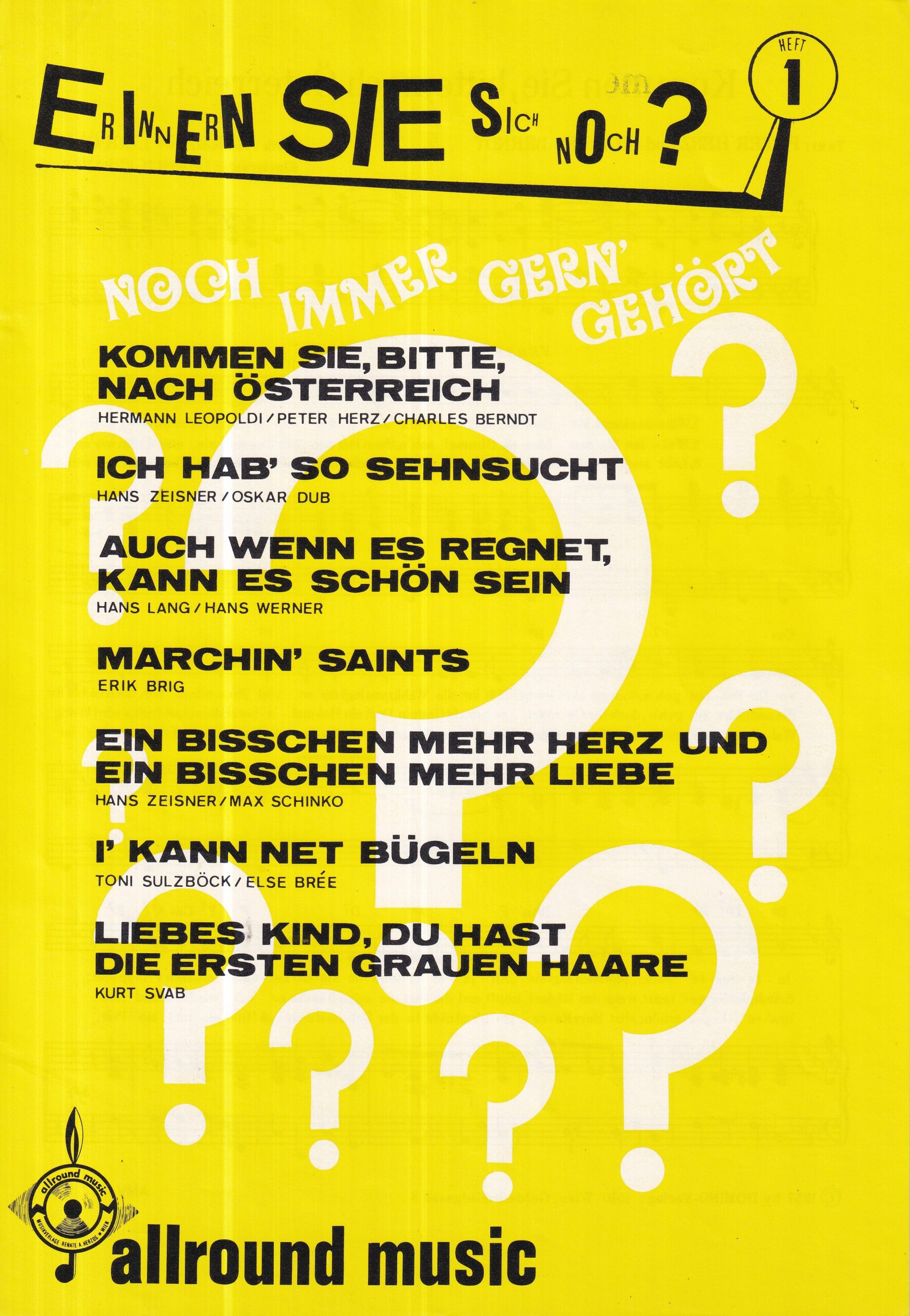 Kommen Sie, bitte, nach Österreich u.a.
