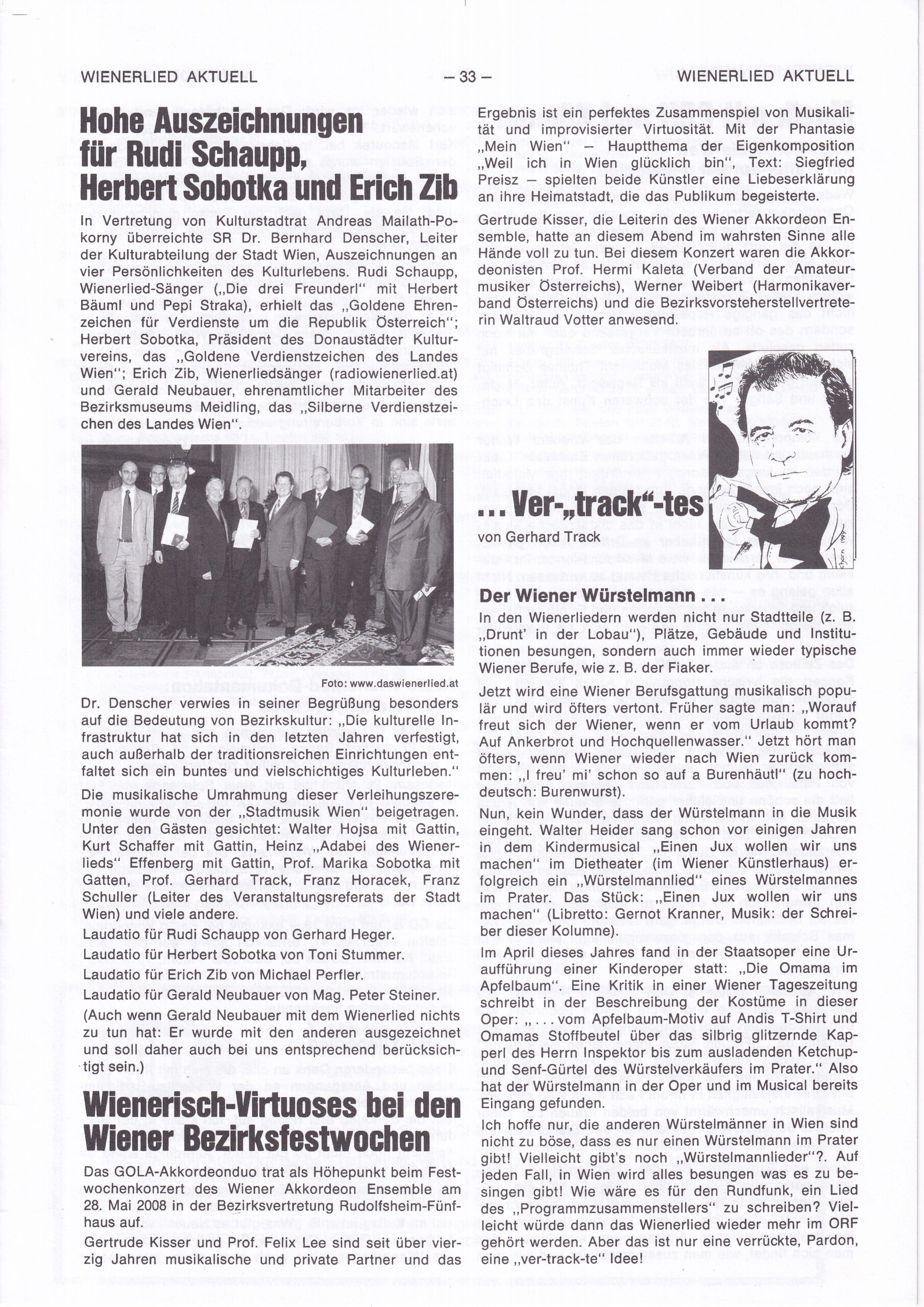 Wienerlied aktuell 2008, Heft 64, Seite 33