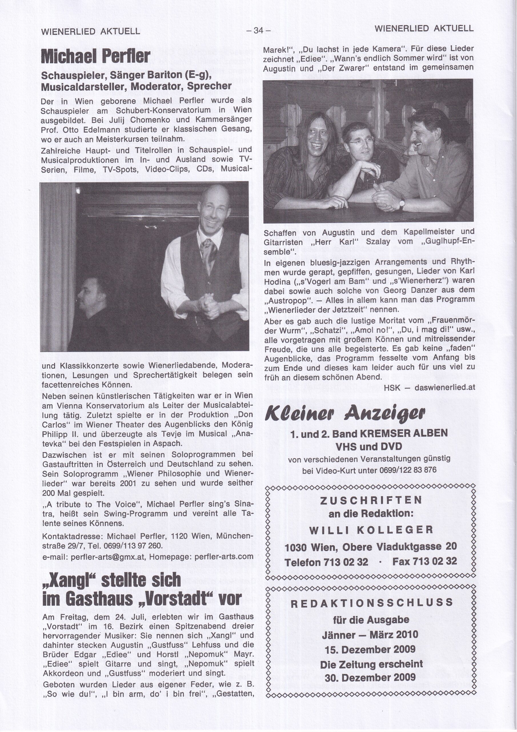 Wienerlied aktuell 2009, Heft 69, Seite 34