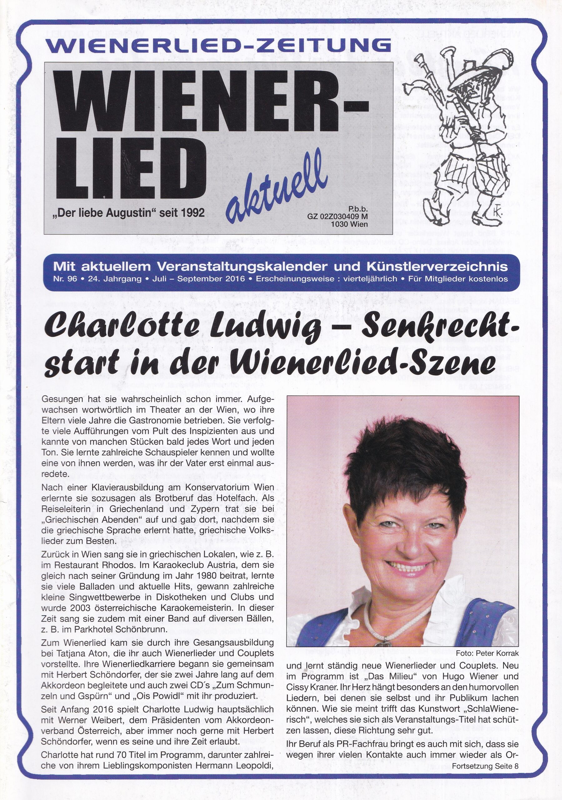 Wienerlied aktuell 2016, Heft 96, Seite 1