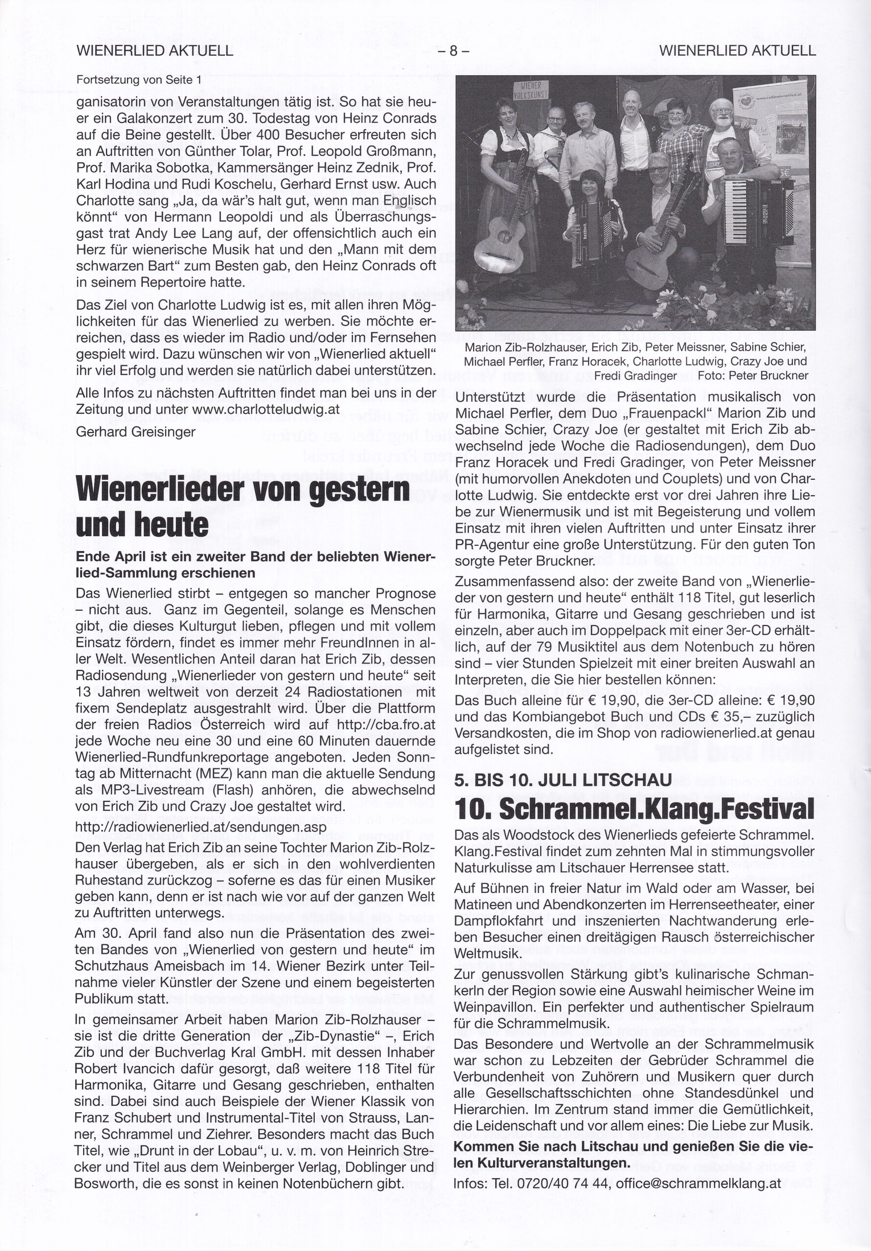 Wienerlied aktuell 2016, Heft 96, Seite 8