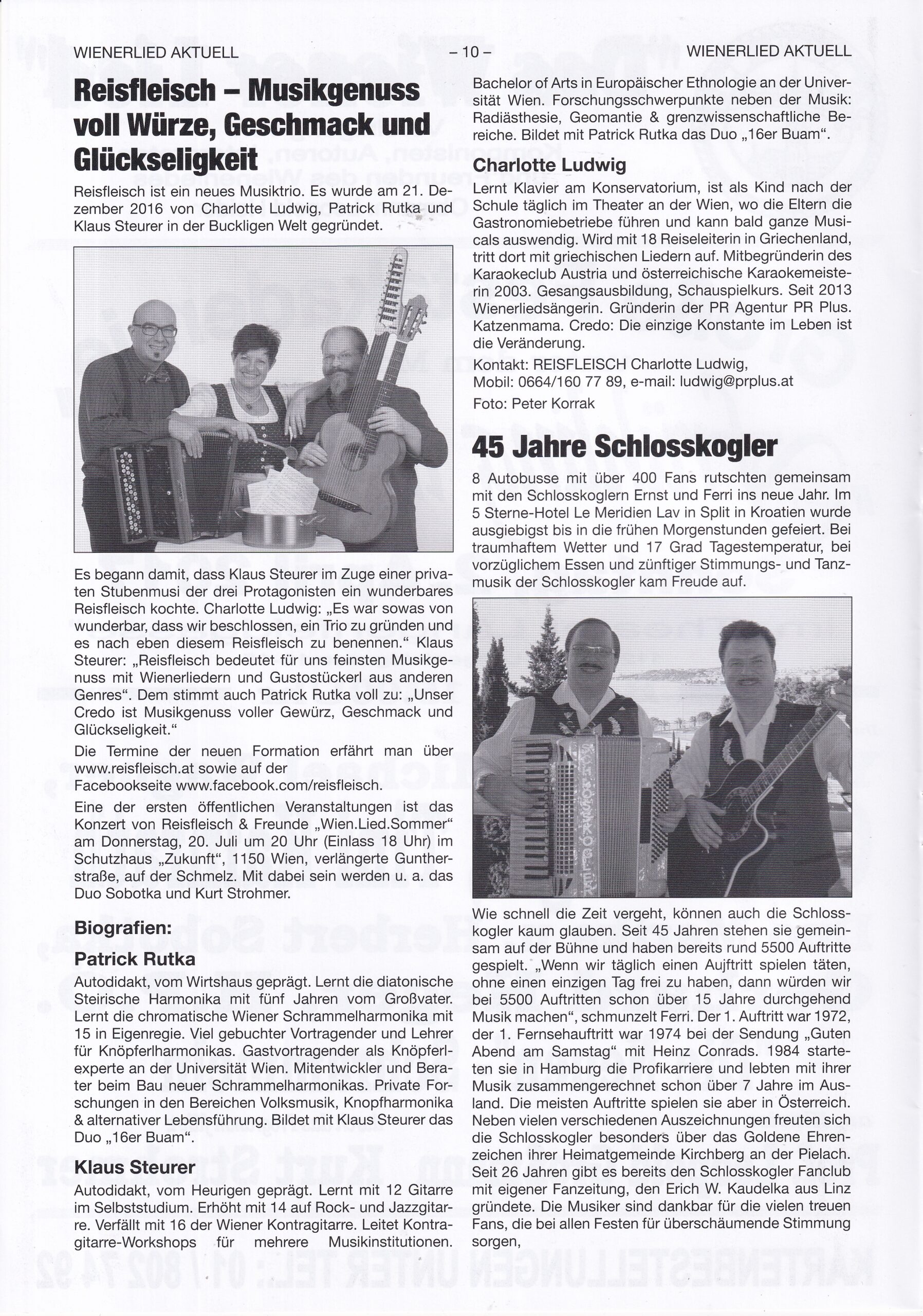 Wienerlied aktuell 2017, Heft 99, Seite 10